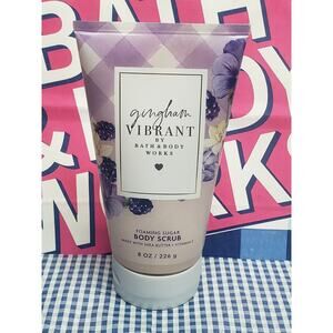 BBW Gingham Vibrant Foaming Sugar Body Scrub w. Shea Butter & Vitamin E